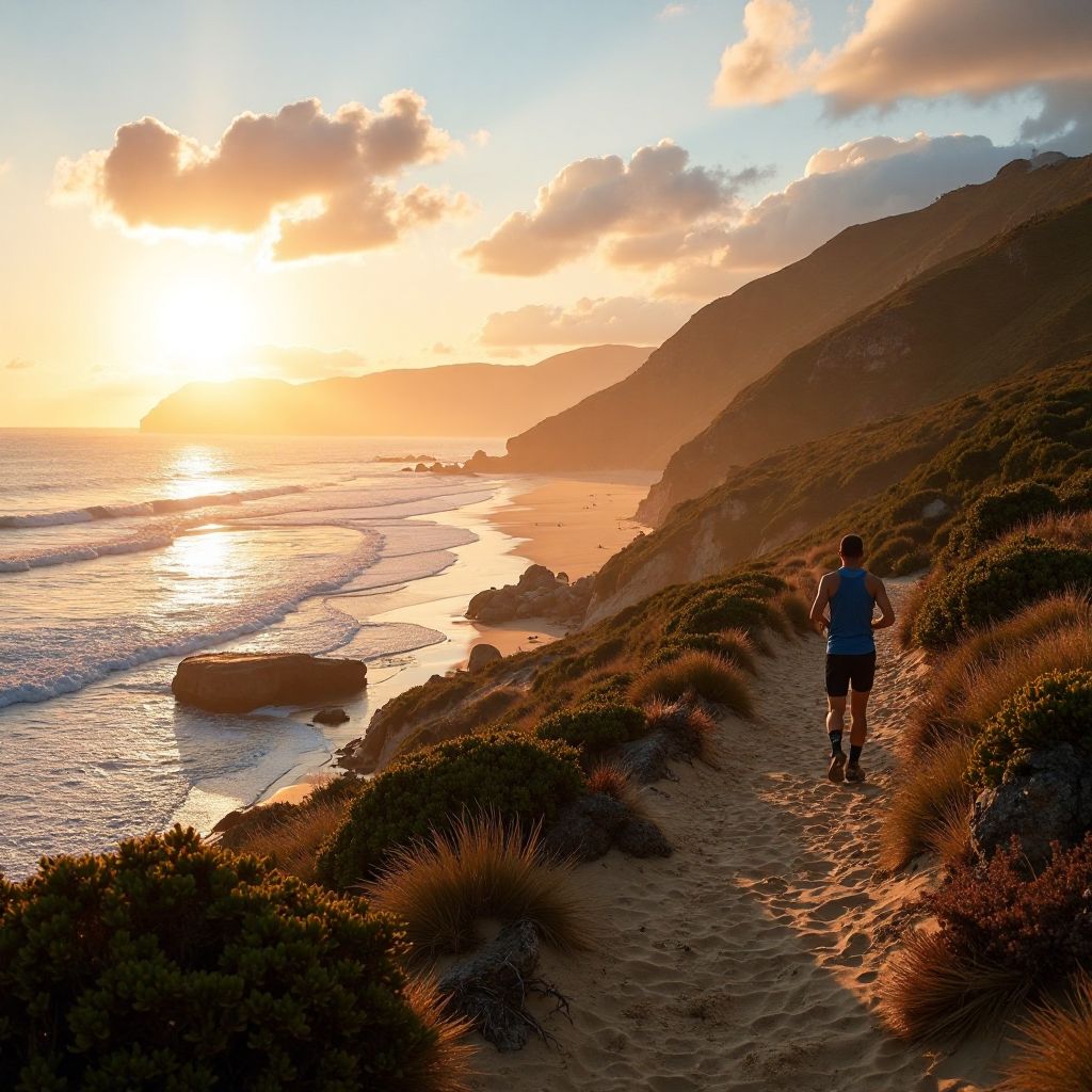 Coastal trail running challenge