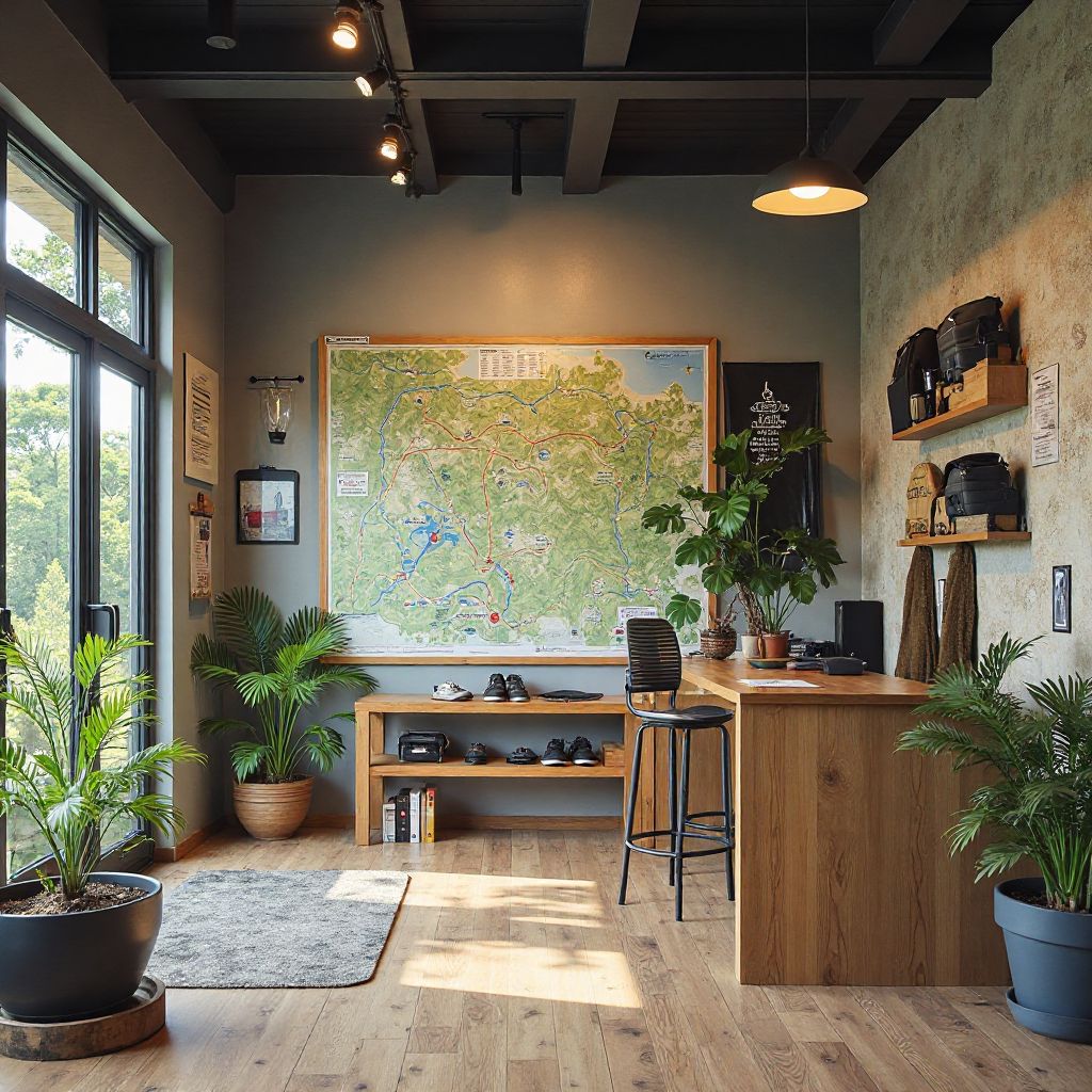 Adventure center interior